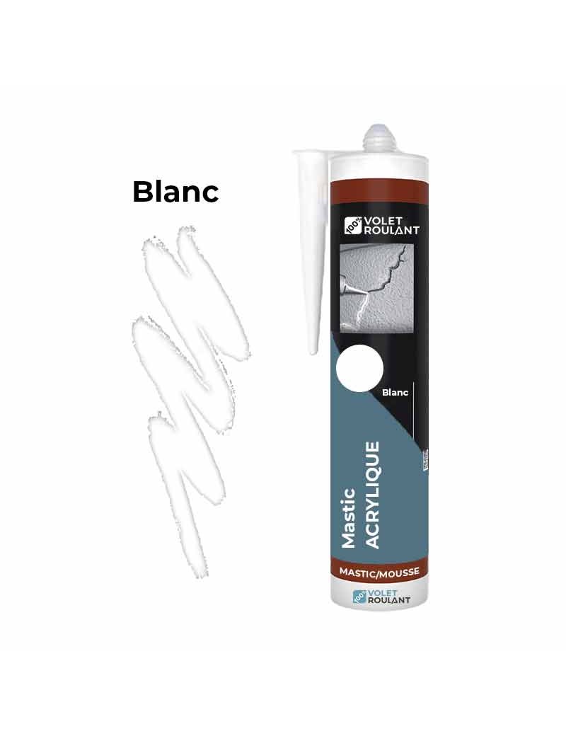 Mastic Acrylique Blanc RAL 9016 - 310ML qualité Professionnel