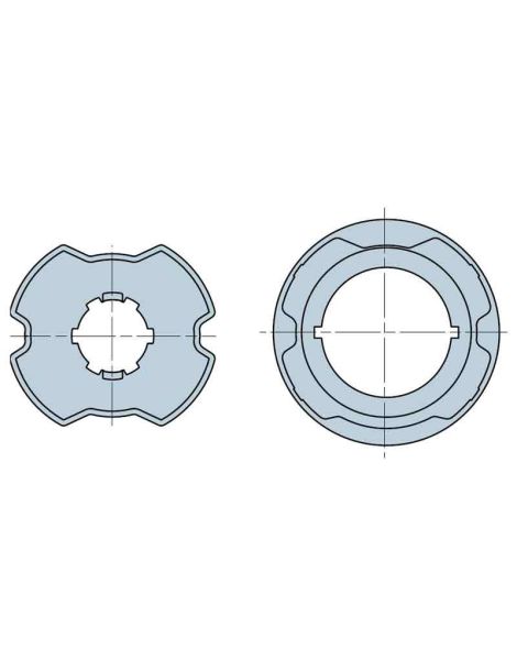 Roue et couronne ZF80 pour moteur Nice