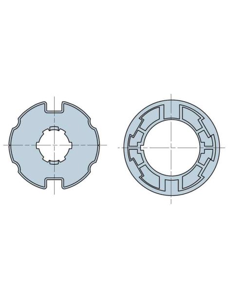 Roue et couronne Ogive 78 pour moteur Nice