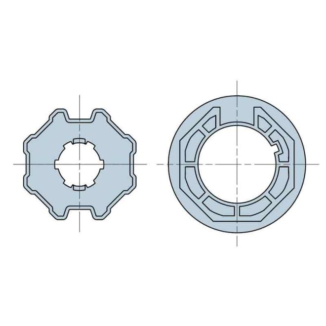 Roue et couronne Octo 70 pour moteur Nice Roue et couronne Octo 70 pour moteur Nice
