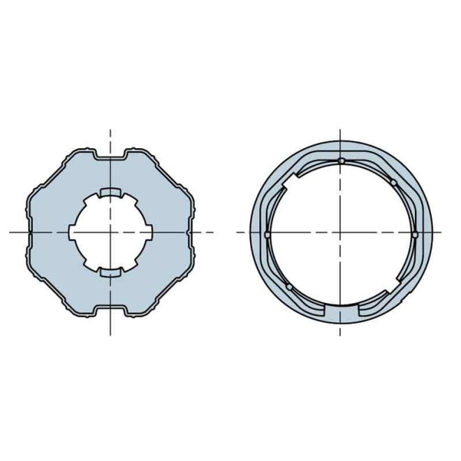 Roue et couronne Octo 60 pour moteur Nice Roue et couronne Octo 60 pour moteur Nice