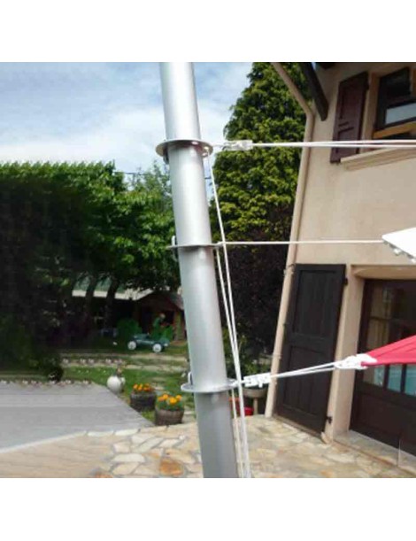 Schéma Bagues de tractions de mât pour voile d'ombrage