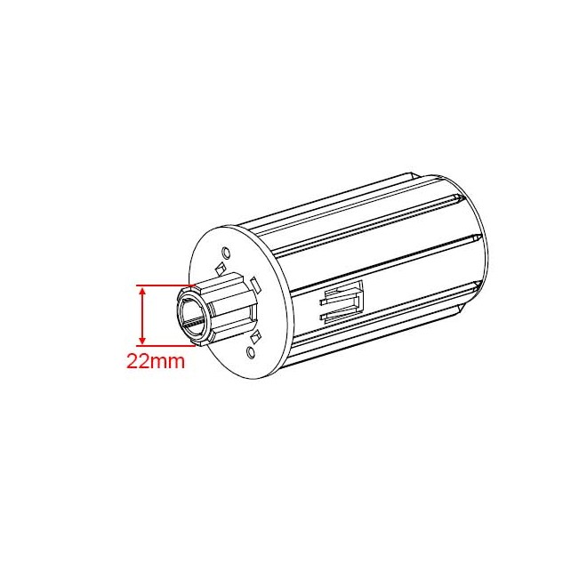 Embout rétractile octo40 - Cannelé 22 / C10
