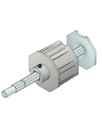 Embout télescopique Alu octo 70 - Pivot rond de 12