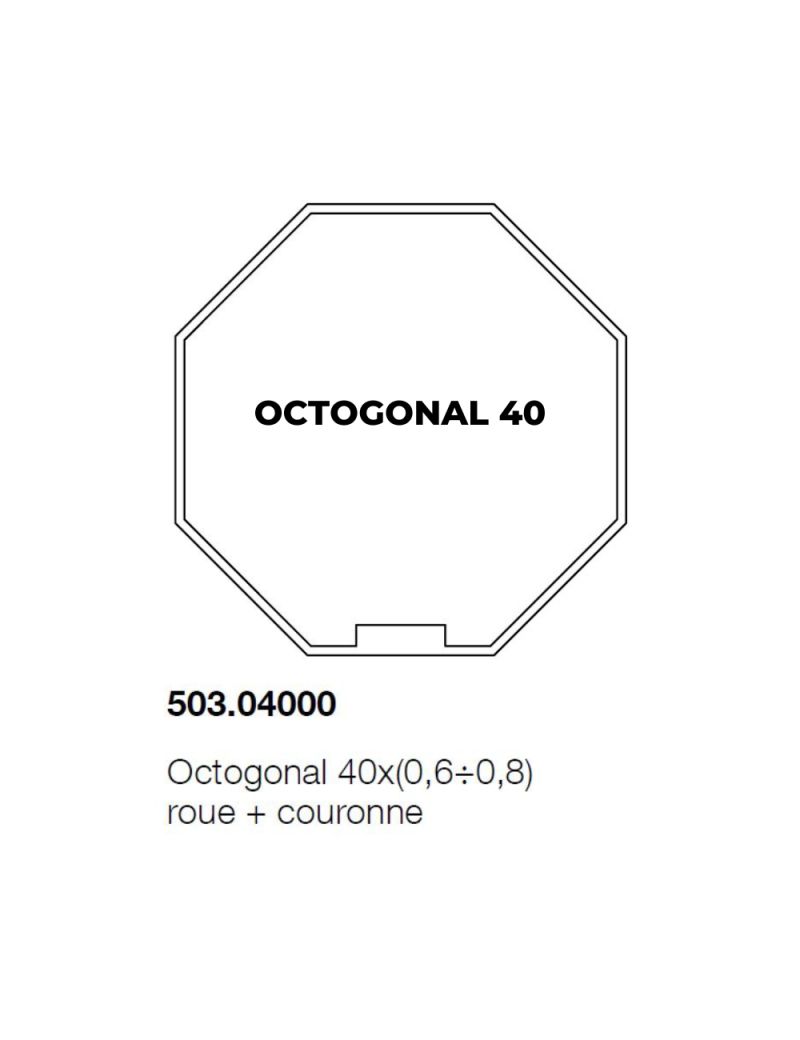 Roue et couronne Octo 40 pour moteur Nice