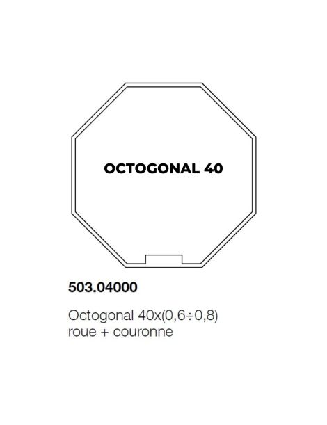 Roue et couronne Octo 40 pour moteur Nice