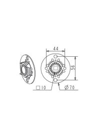 Support avec roulement à bille intégré AL C10
