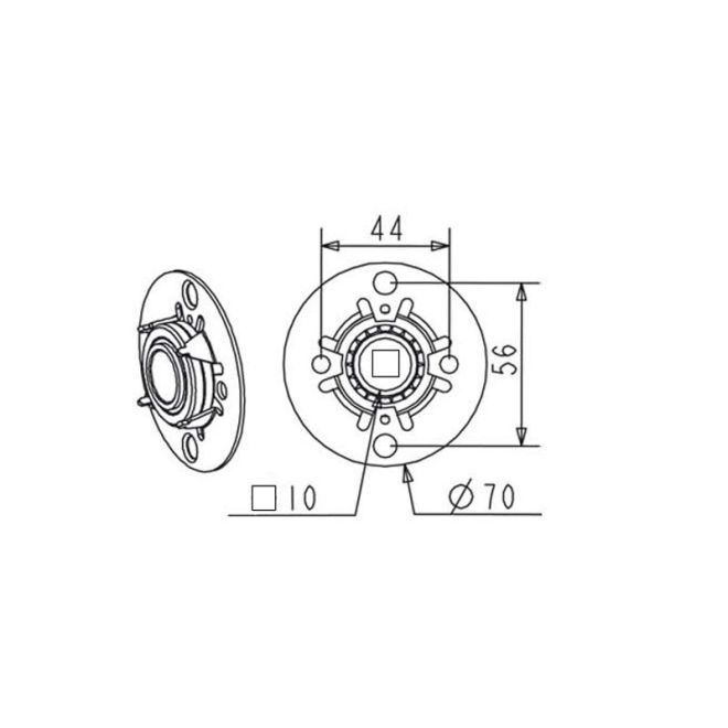 Support avec roulement à bille intégré AL C10