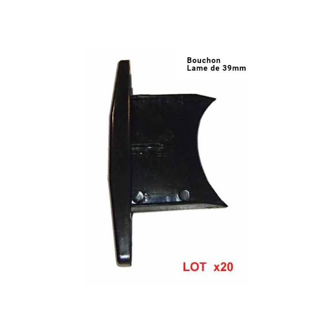 Bouchon de lame 39mm de volet roulant aluminium Bouchon de lame 39mm de volet roulant aluminium