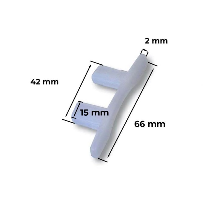 Bouchons de lame 61 mm de volet roulant PVC CR2