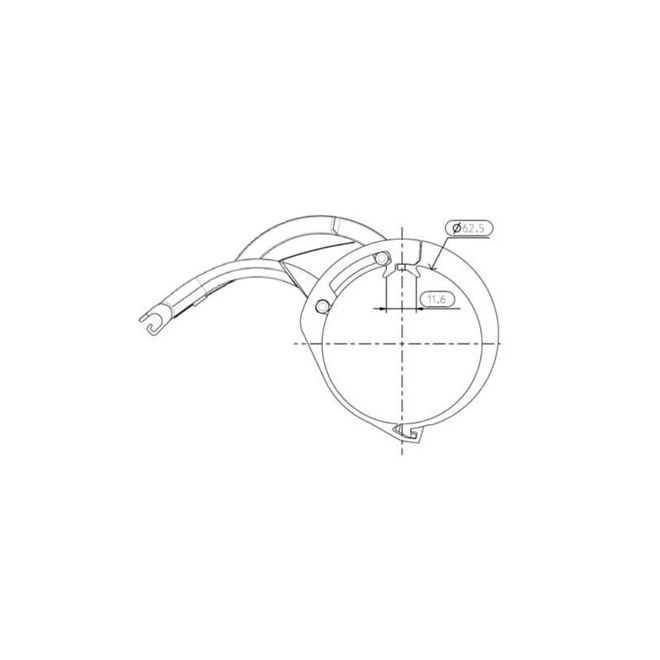 Verrou pour tube Deprat 62 - VAT DP62 PM pour Lame ep. 8 mm