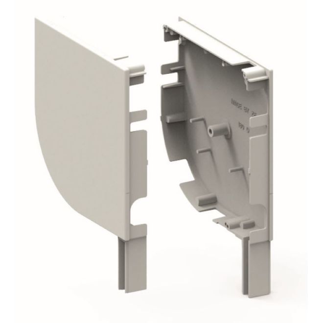 Console rénovation arrondie Blanc 150mm ZF Console rénovation arrondie Blanc 150mm ZF