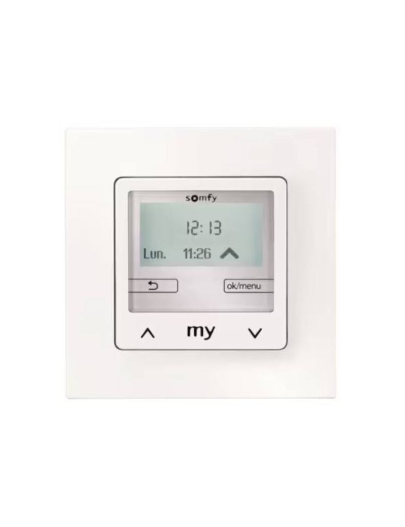 Somfy CHRONIS SMOOVE IB + CADRE blanc