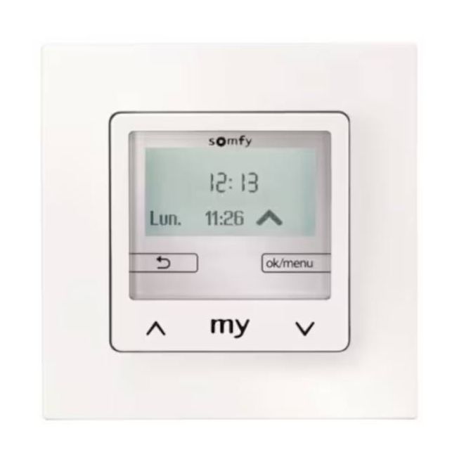 Somfy CHRONIS SMOOVE IB + CADRE blanc