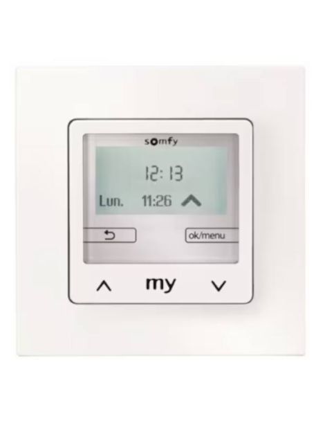 Somfy CHRONIS SMOOVE IB + CADRE blanc