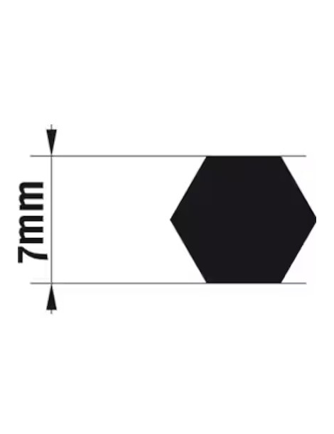 Adaptateur d'axe 7mm hexa pour moteur BSO somfy j4