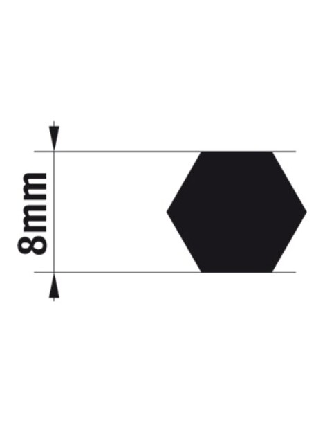 Adaptateur d'axe 8mm hexa pour moteur BSO somfy j4