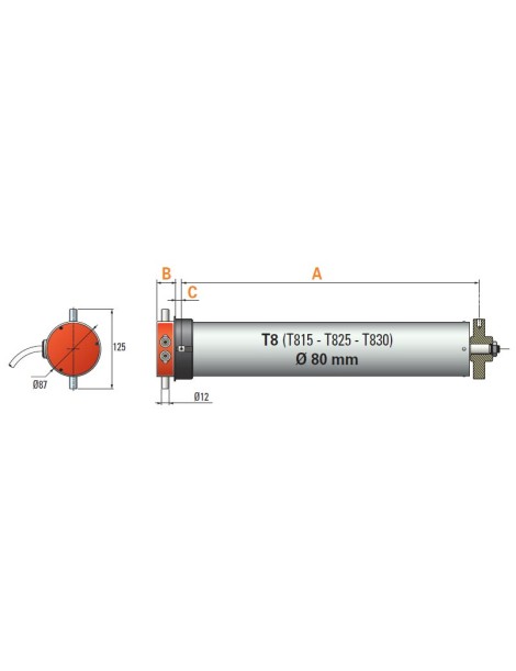 Moteur T 815 Simu monophasé 150Nm