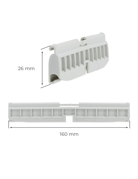 Profil d'adaptation pour verrou automatique Selve pour lame de 13-14mm d''épaisseur