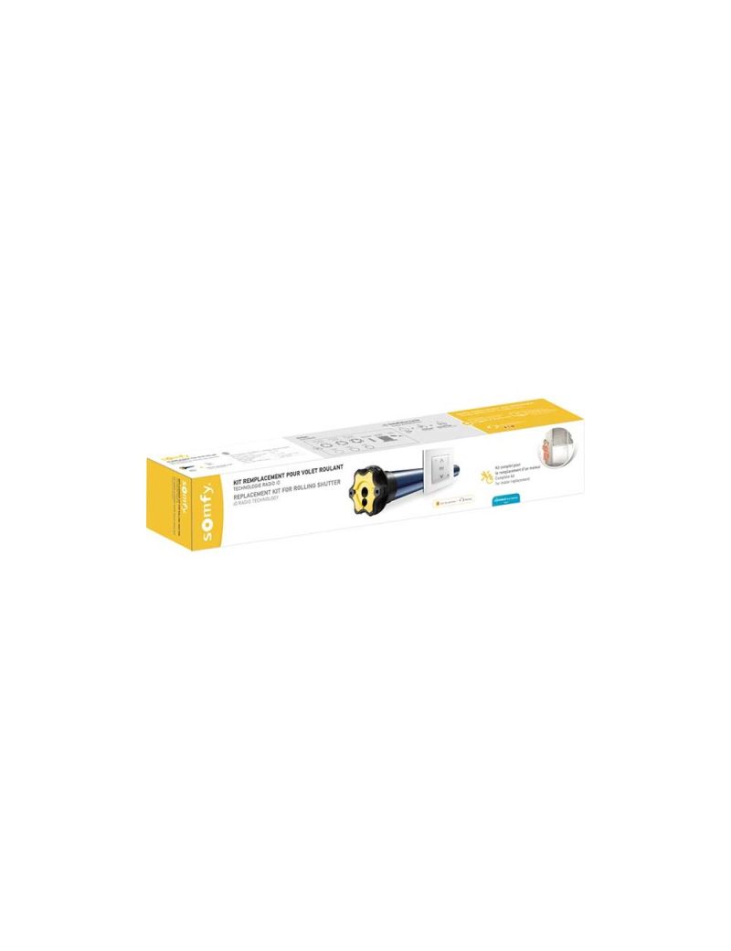 Kit Remplacement Moteur Somfy S&SO RS100 io Hybrid 15Nm Porte fenêtre
