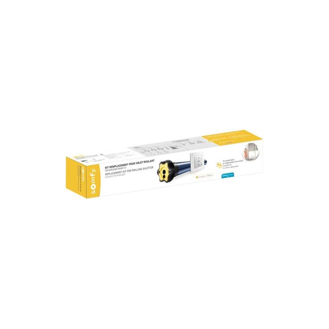Kit Remplacement Moteur Somfy S&SO RS100 io Hybrid 15Nm Porte fenêtre