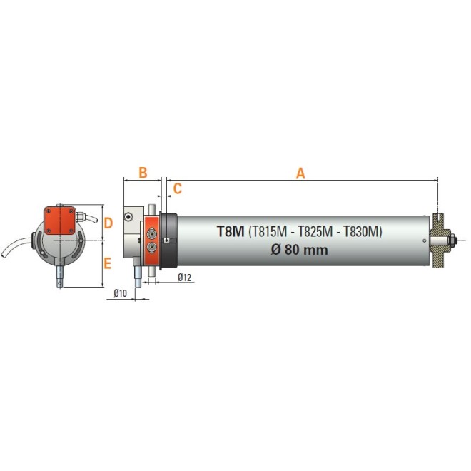 Moteur T 815 M Simu monophasé 150Nm
