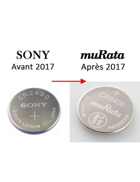 Pile muRata / Sony CR2430 3V