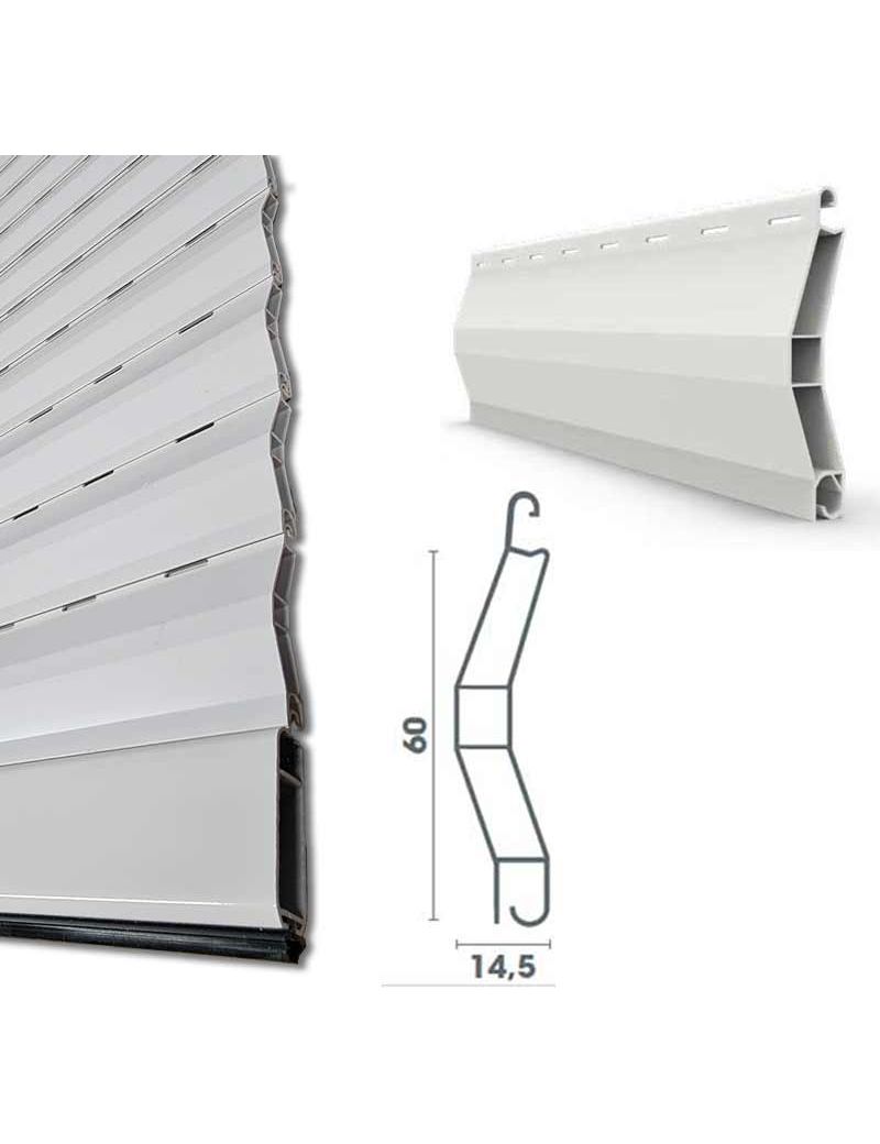 Tablier PVC lames de 60mm x 14,5 mm