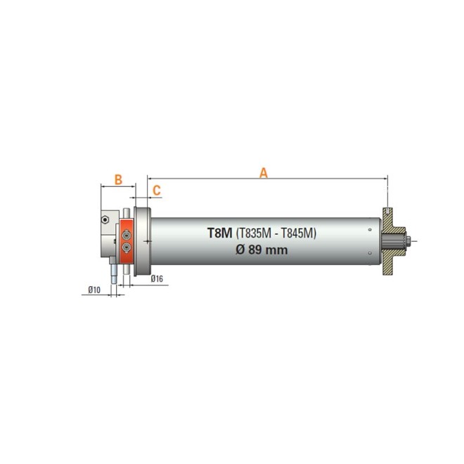 Moteur T 835 M Simu monophasé 350Nm