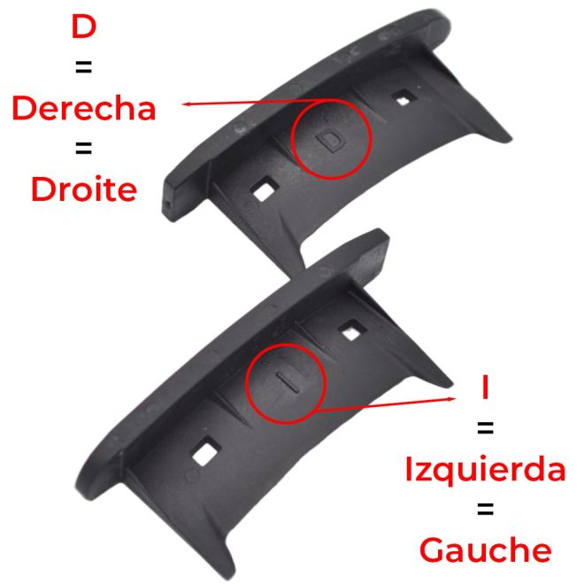 Lot 10 paires de bouchon de lame 77mm de volet roulant aluminium