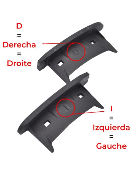 Lot 10 paires de bouchon de lame 77mm de volet roulant aluminium