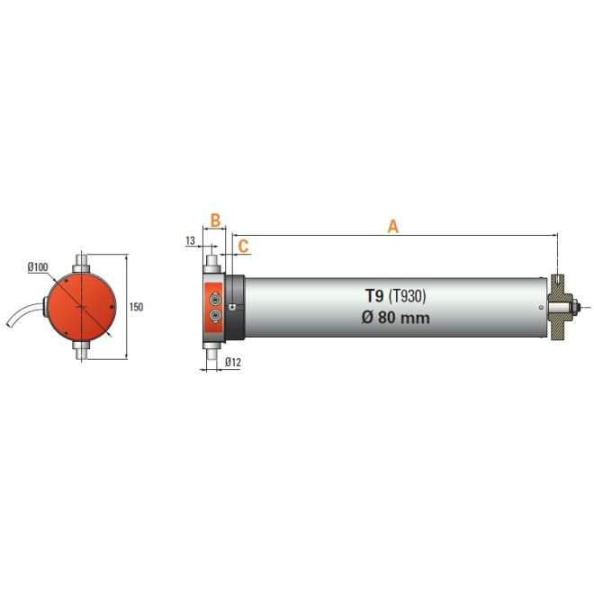 Moteur T 930 Simu triphasé 300Nm