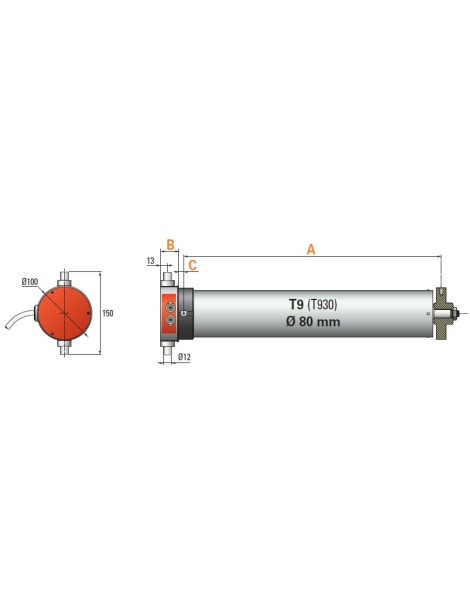 Moteur T 930 Simu triphasé 300Nm