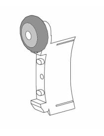 Paire de Bouchon alulux avec roulette CD78D