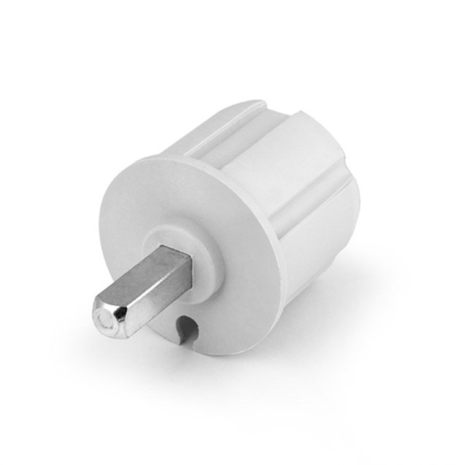 Embout de tube 60mm à gorge - carré de 13 Mâle