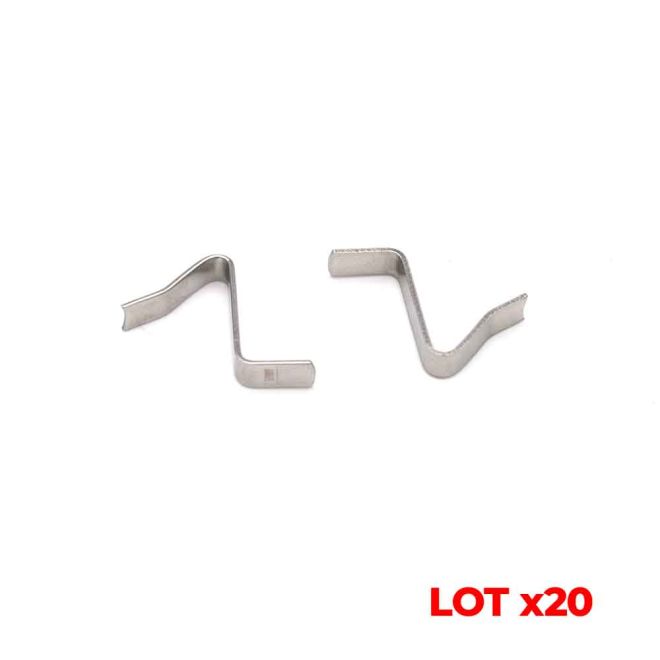 Lot de 20 Bouchons Racines Carré pour lame PVC