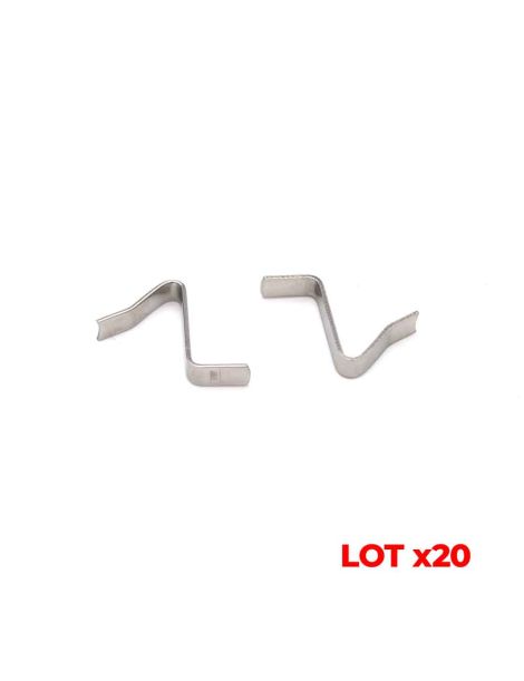 Lot de 20 Bouchons Racines Carré pour lame PVC