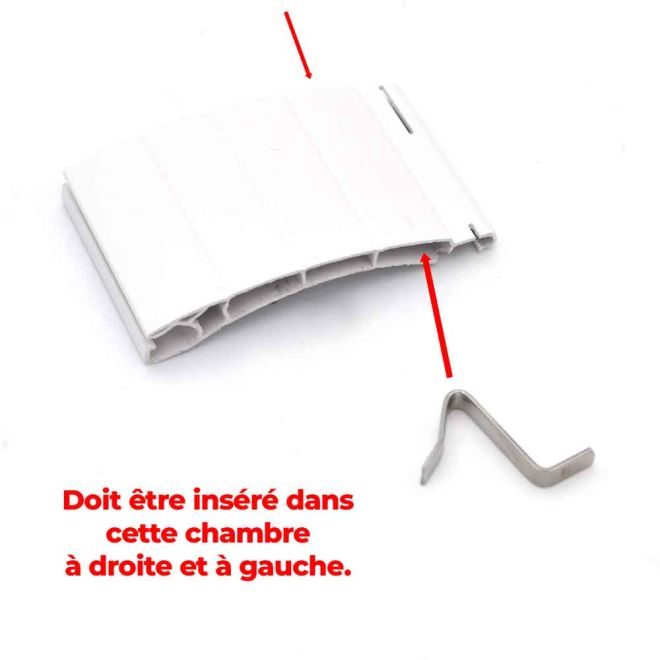 Lot de 20 Bouchons Racines Carré pour lame PVC