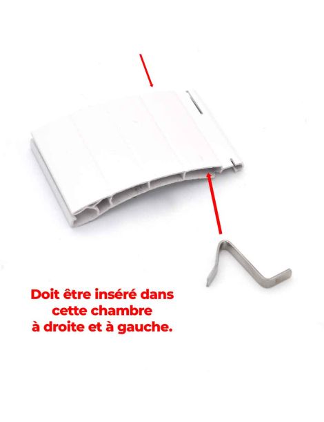 Lot de 20 Bouchons Racines Carré pour lame PVC