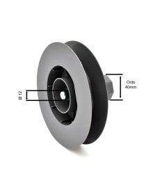 Poulie octo 40 diamètre 140 - pivot 12mm