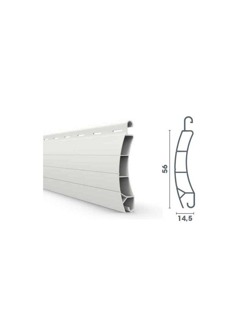 Lame 56mm PVC Blanc 190cm de long