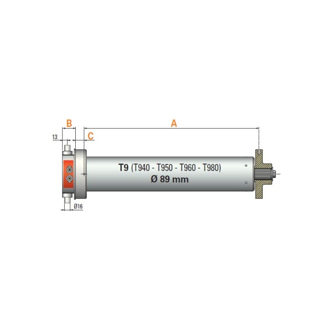 Moteur T 980 Simu triphasé 800Nm