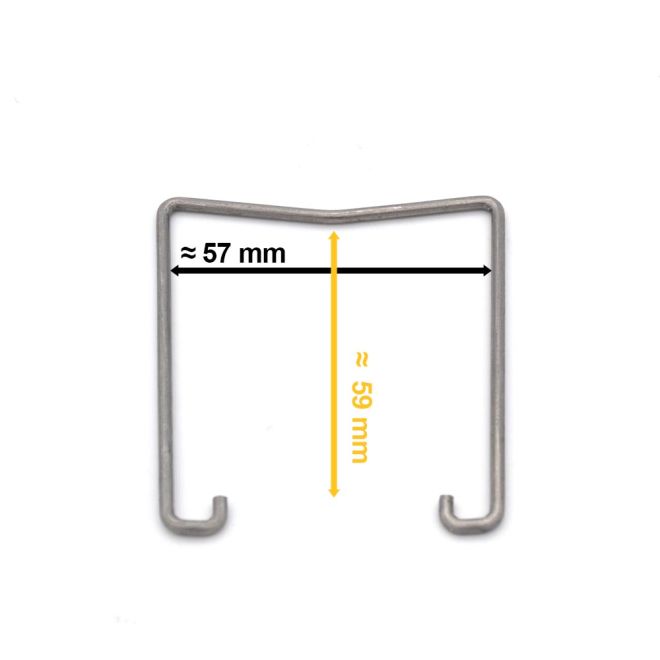 Clip caisson Somfy j4 57x51mm externe