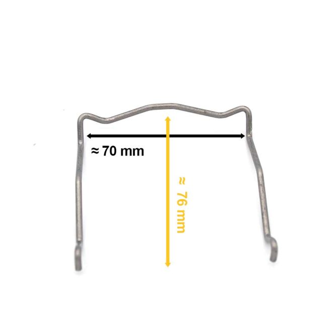 Clip caisson Somfy j4 78x67mm externe