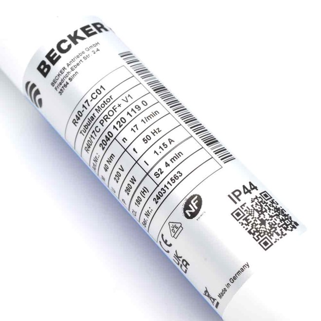 Moteur Becker Radio Electro R40/17C PROF+ C01