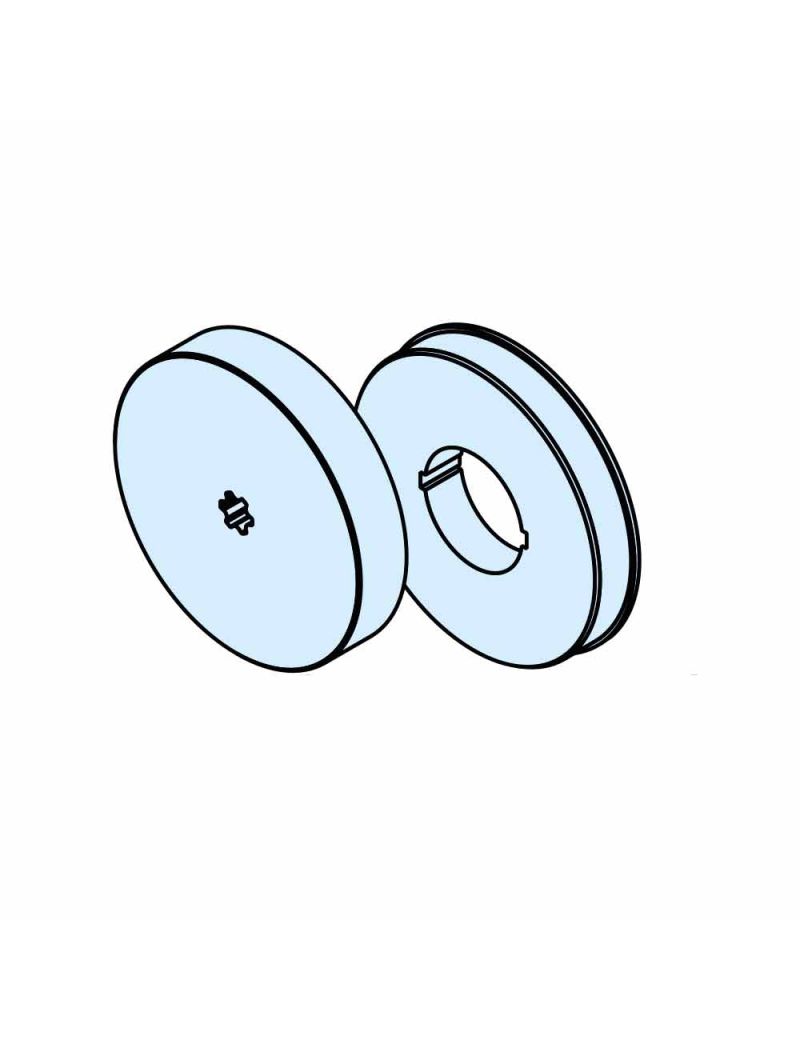 Roue et couronne Rond 159 pour moteur Becker D60