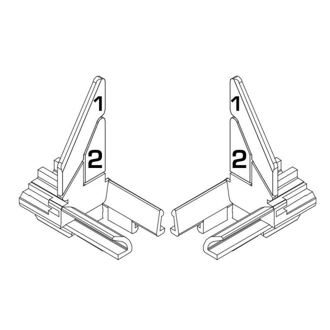 Paire de tulipes eureko DEPRAT Petite lame