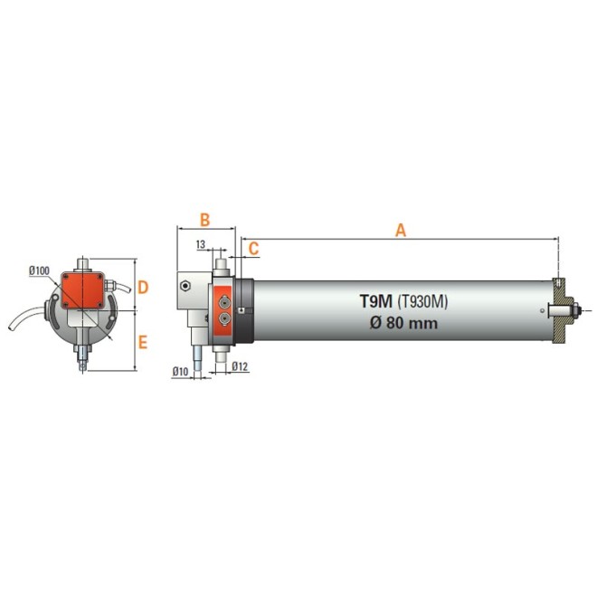Moteur T 930 M Simu triphasé 300Nm