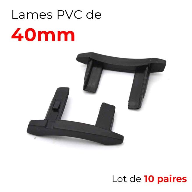 lot 10 paires de bouchons de Lame 40mm de Volet Roulant PVC lot 10 paires de bouchons de Lame 40mm de Volet Roulant PVC