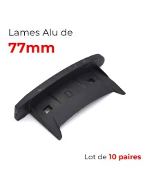 Lot 10 paires de bouchon de lame 77mm de volet roulant aluminium